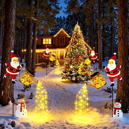 Lunoré® - Lumières de Arrosoir de Père Noël Solaires