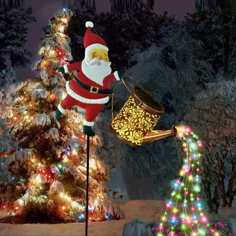 Lunoré® - Lumières de Arrosoir de Père Noël Solaires